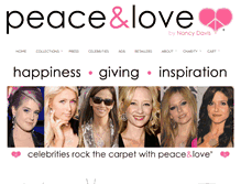 Tablet Screenshot of peaceandlovejewelry.com